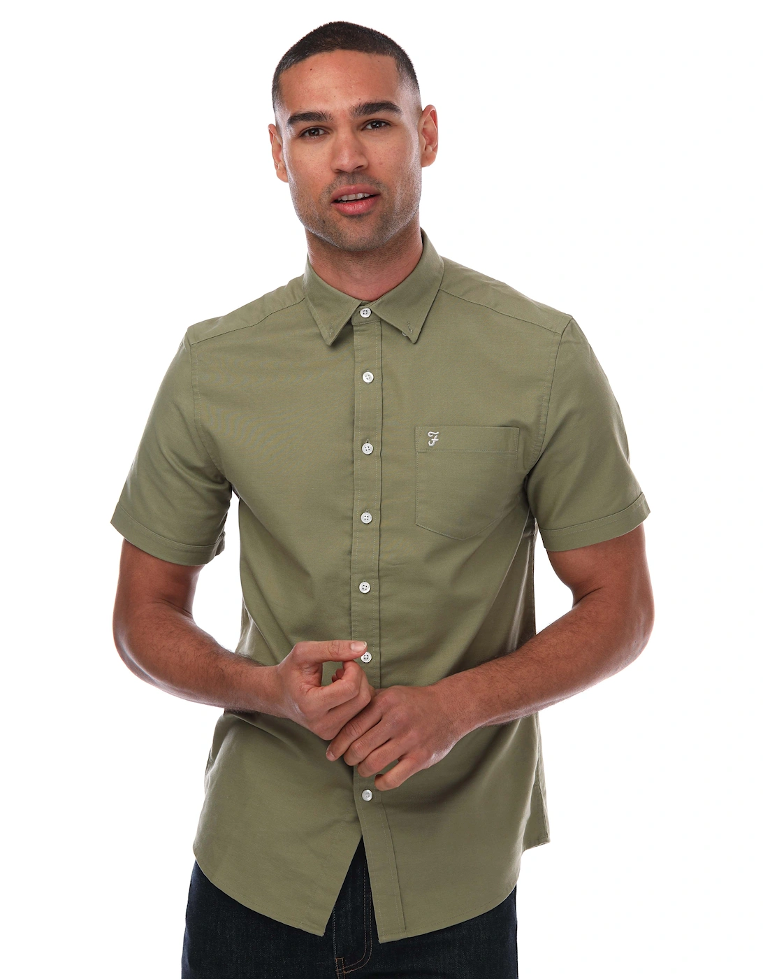 Mens Drayton Short Sleeve Shirt, 9 of 8
