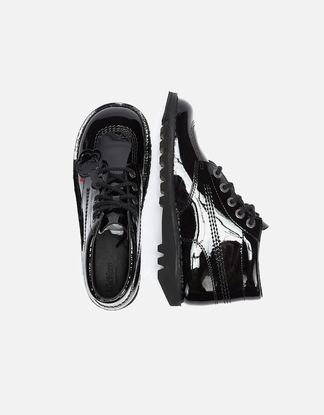 Kick Hi Womens Black Patent Boots