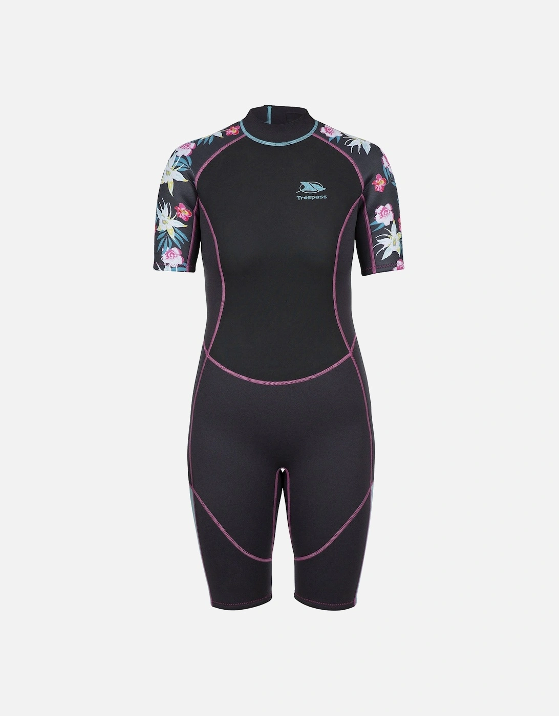 Womens Sonar 3MM Short Sleeve Wetsuit - Dark Grey, 2 of 1