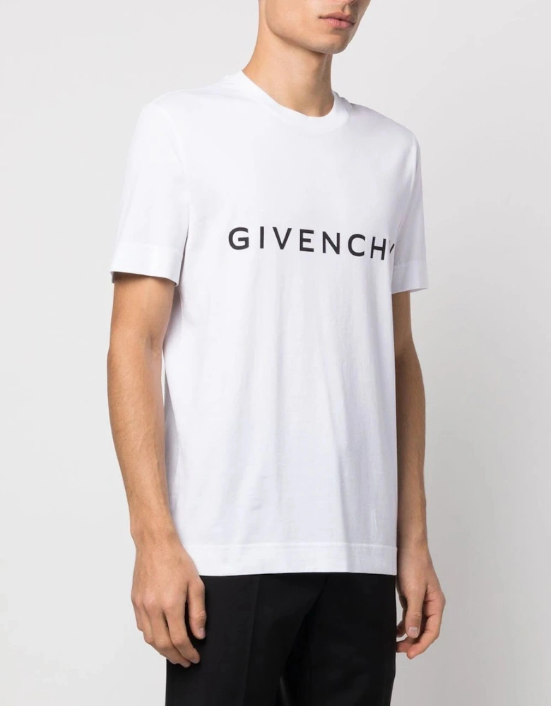 Archetype Logo Print Oversized T-Shirt in White