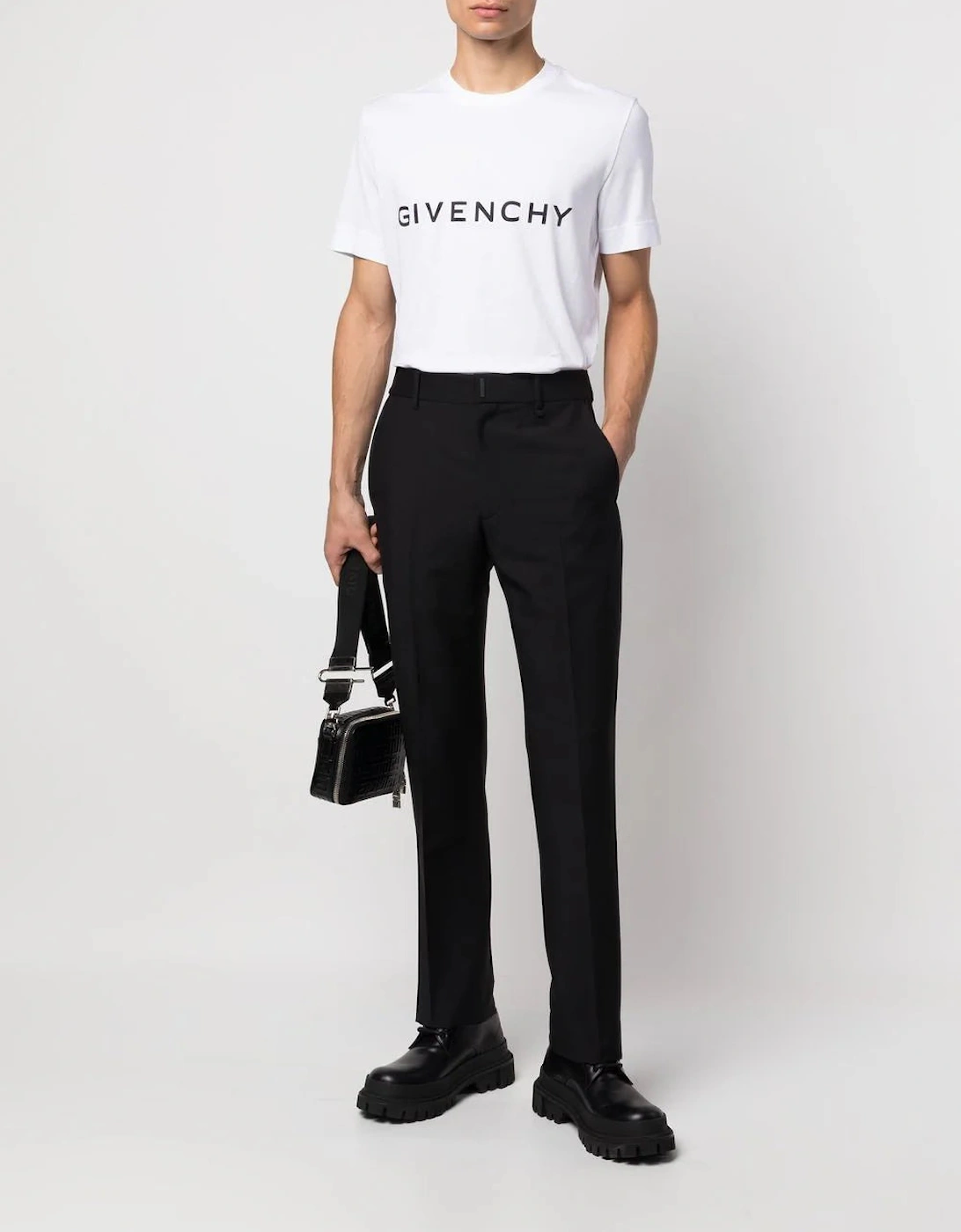 Archetype Logo Print Oversized T-Shirt in White