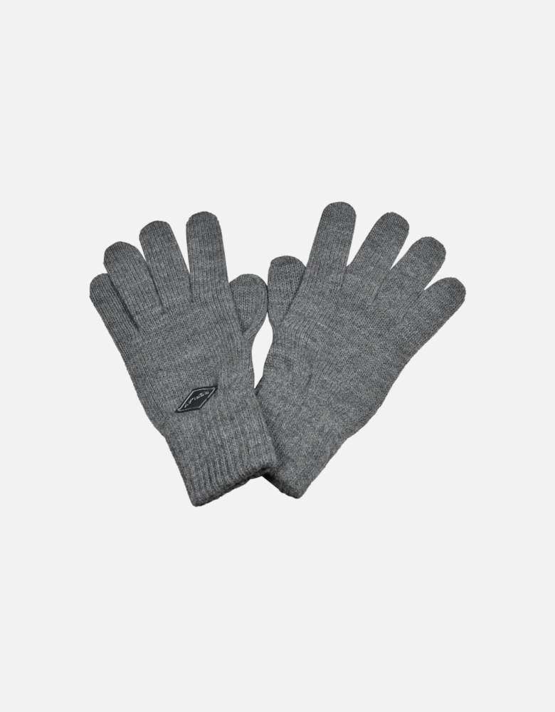 Ribbed Knit Hat & Glove Gift Set, Grey Melange