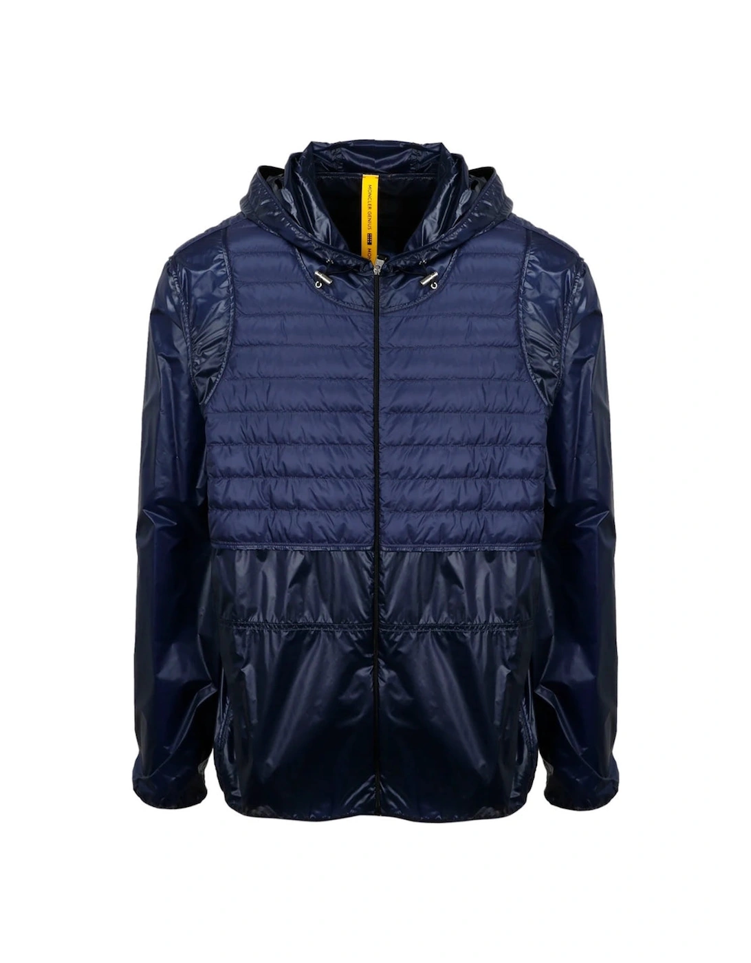 Genius X Craig Navy Blue Padded Zip-Up Hooded Jacket, 3 of 2