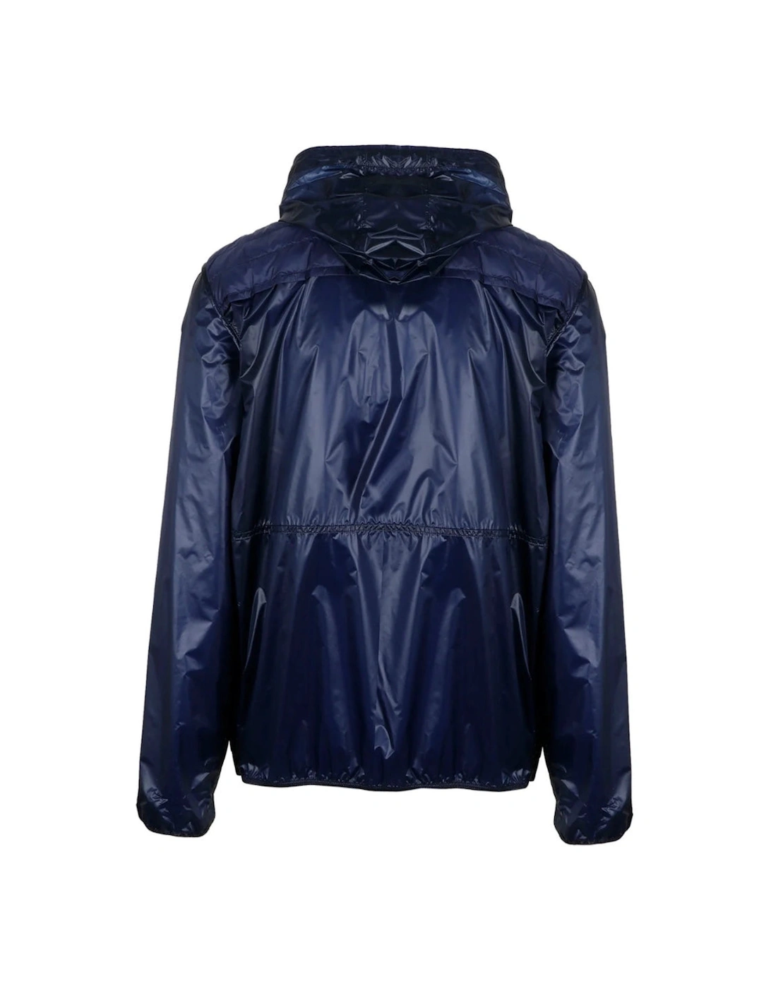 Genius X Craig Navy Blue Padded Zip-Up Hooded Jacket