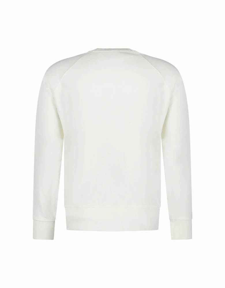 Orbite Autour De L'Orange Raglan Sweatshirt White