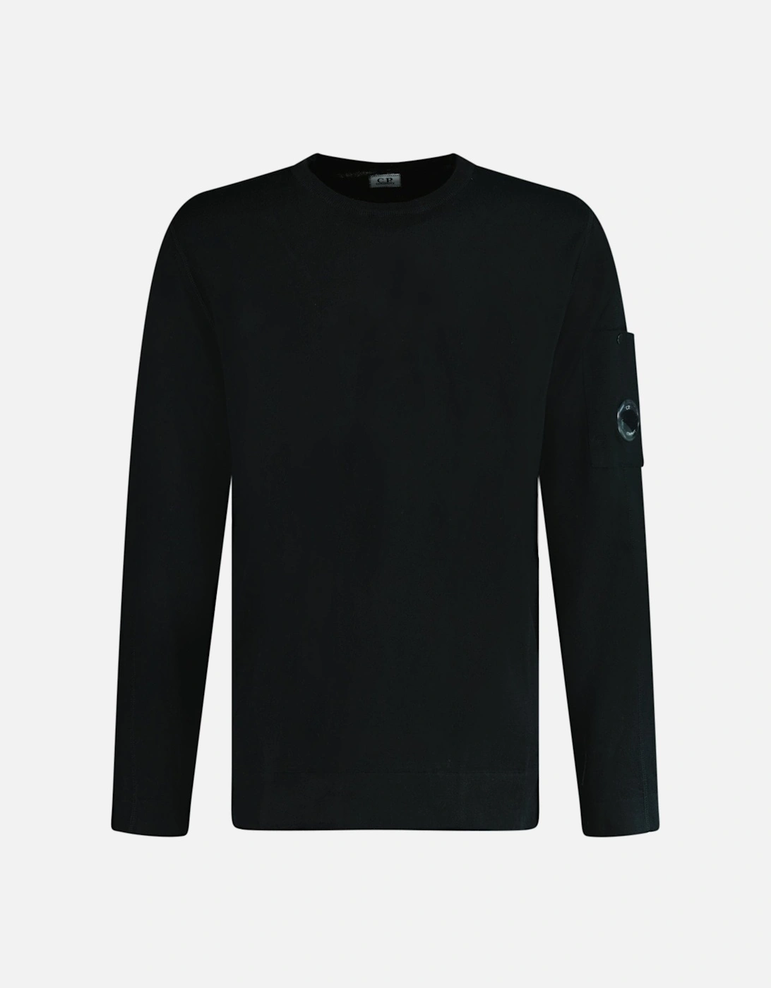 Sea Island Knitted Lens Sweatshirt Black, 6 of 5