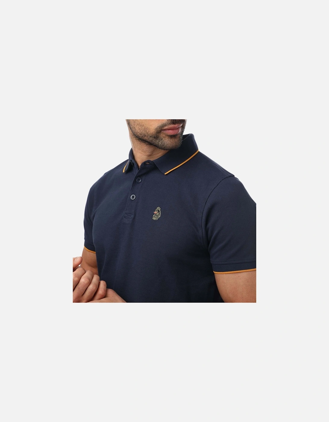 Ricky Gold Tipped Polo Shirt