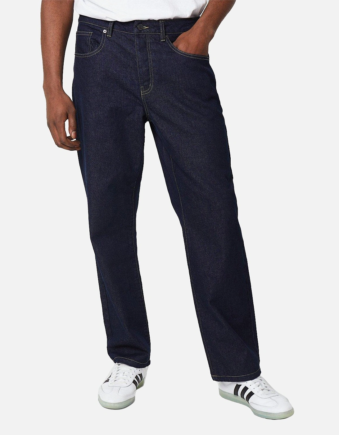 Mens Rinse Relaxed Fit Jeans, 5 of 4