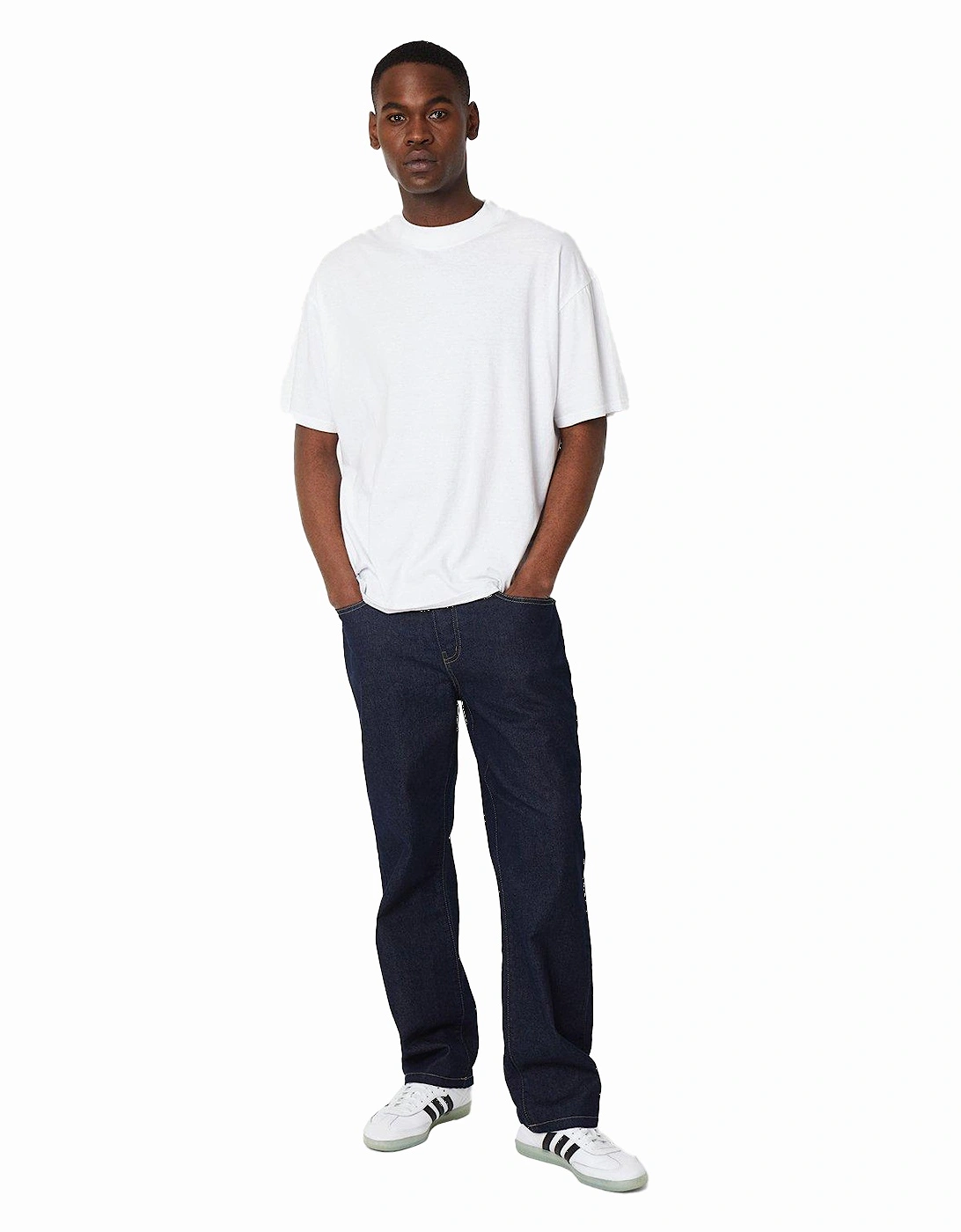 Mens Rinse Relaxed Fit Jeans
