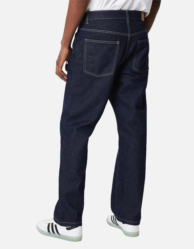 Mens Rinse Relaxed Fit Jeans