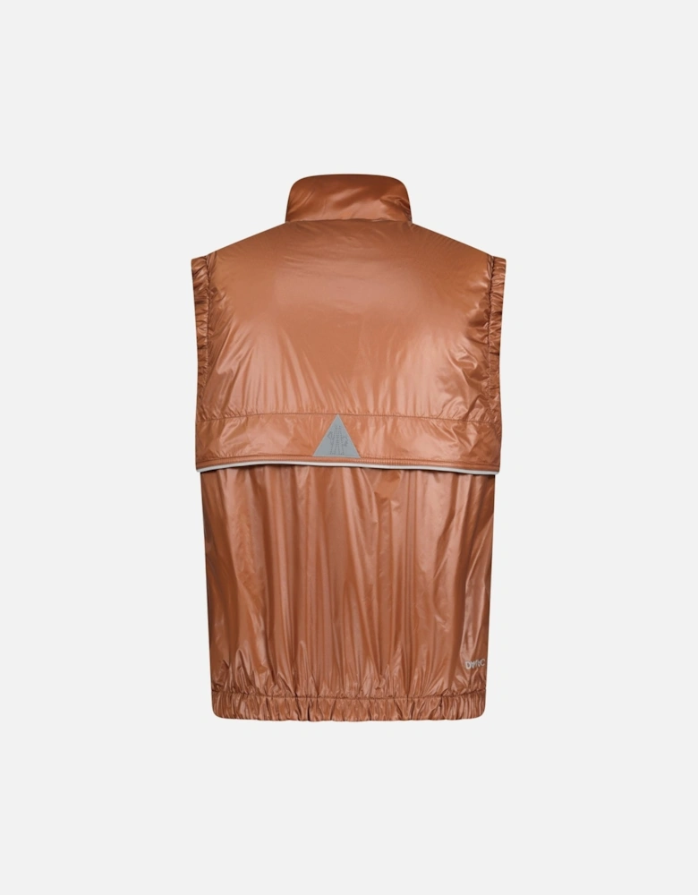 Grenoble 'Ollon' Fabric Gilet Brown