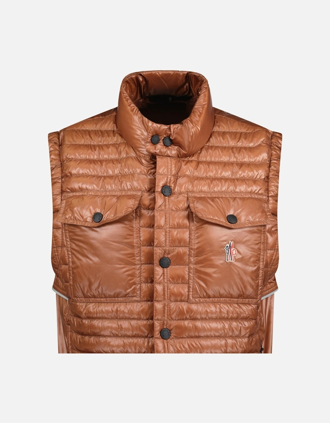 Grenoble 'Ollon' Fabric Gilet Brown