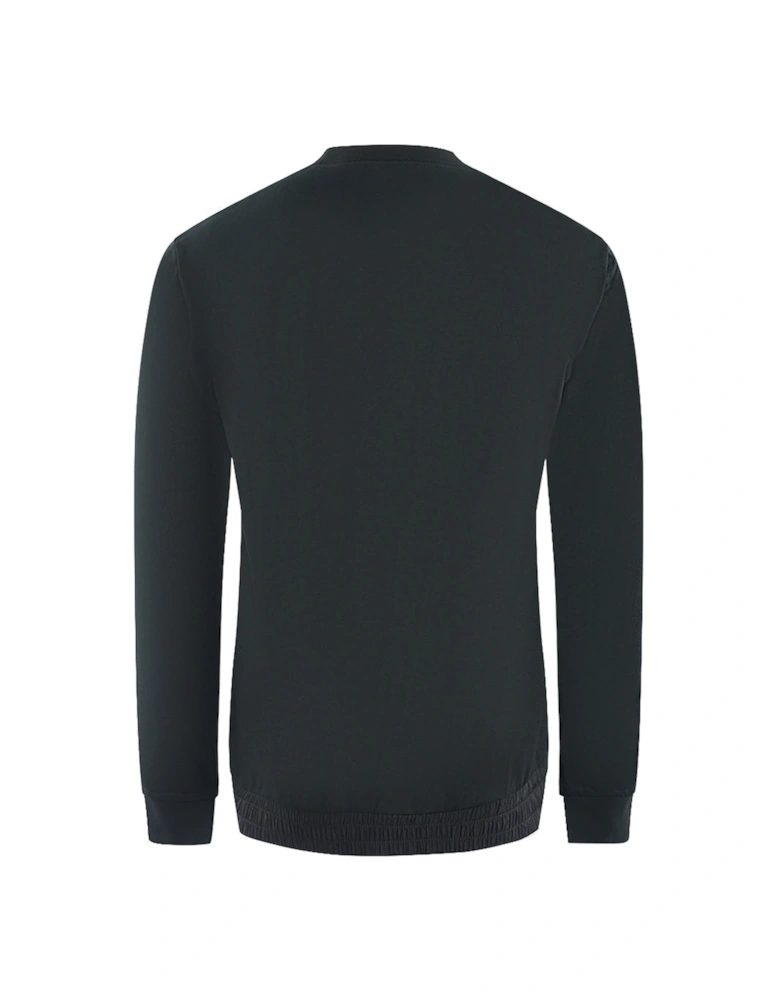 Branded Patch Logo Black Sweater