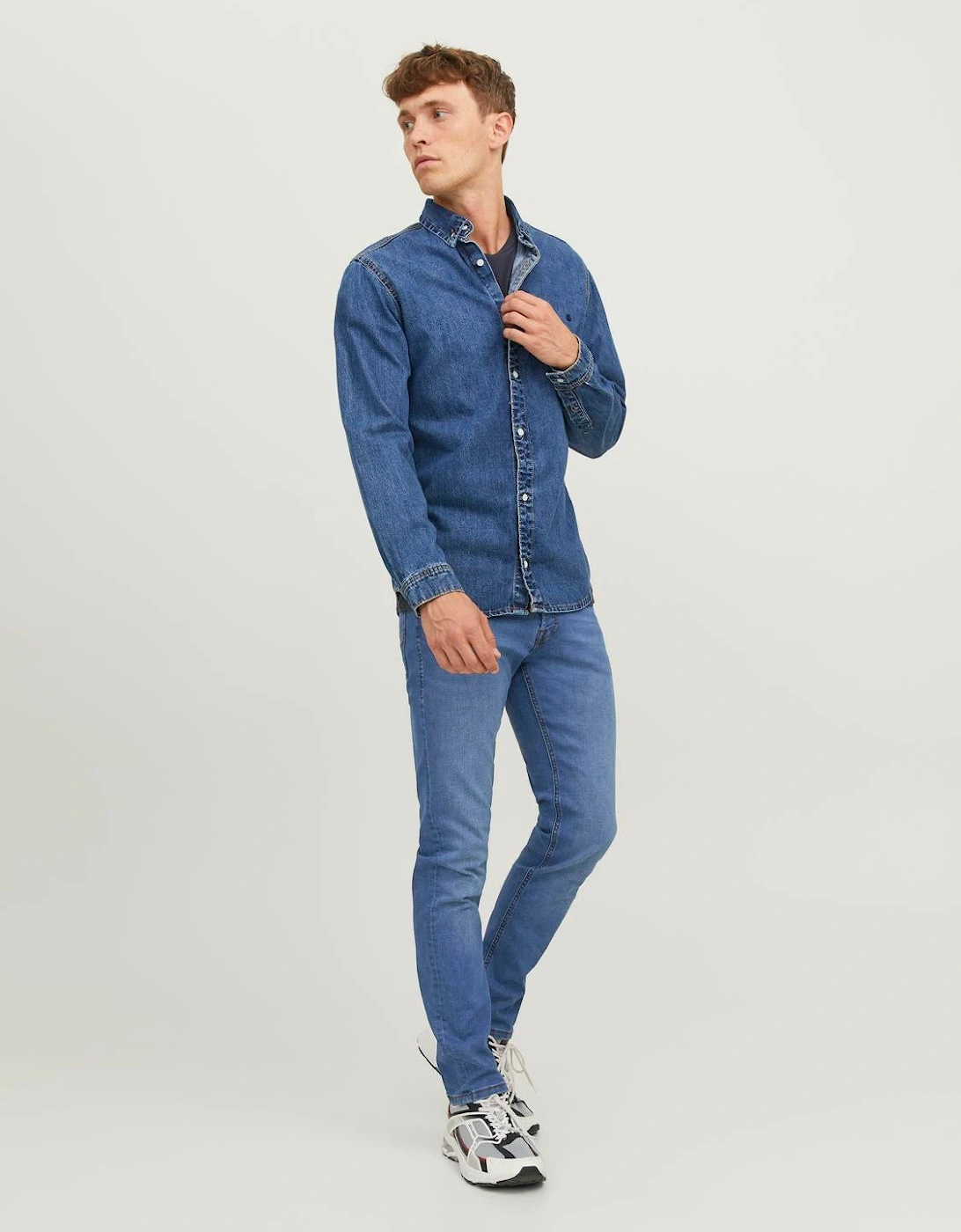 Glenn Original 223 Slim Fit Jeans - Mid Blue