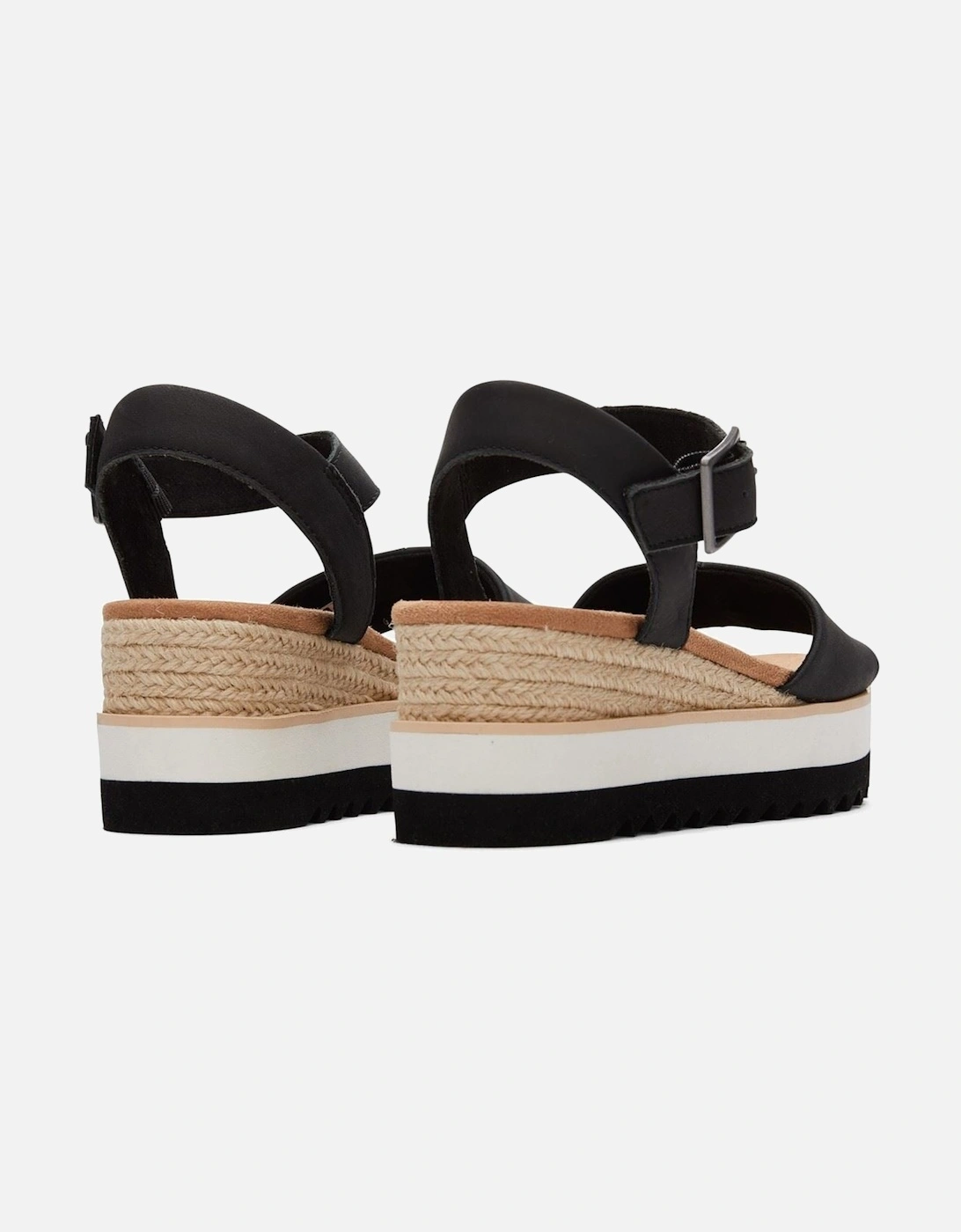 Diana Leather Women's Black Wedges