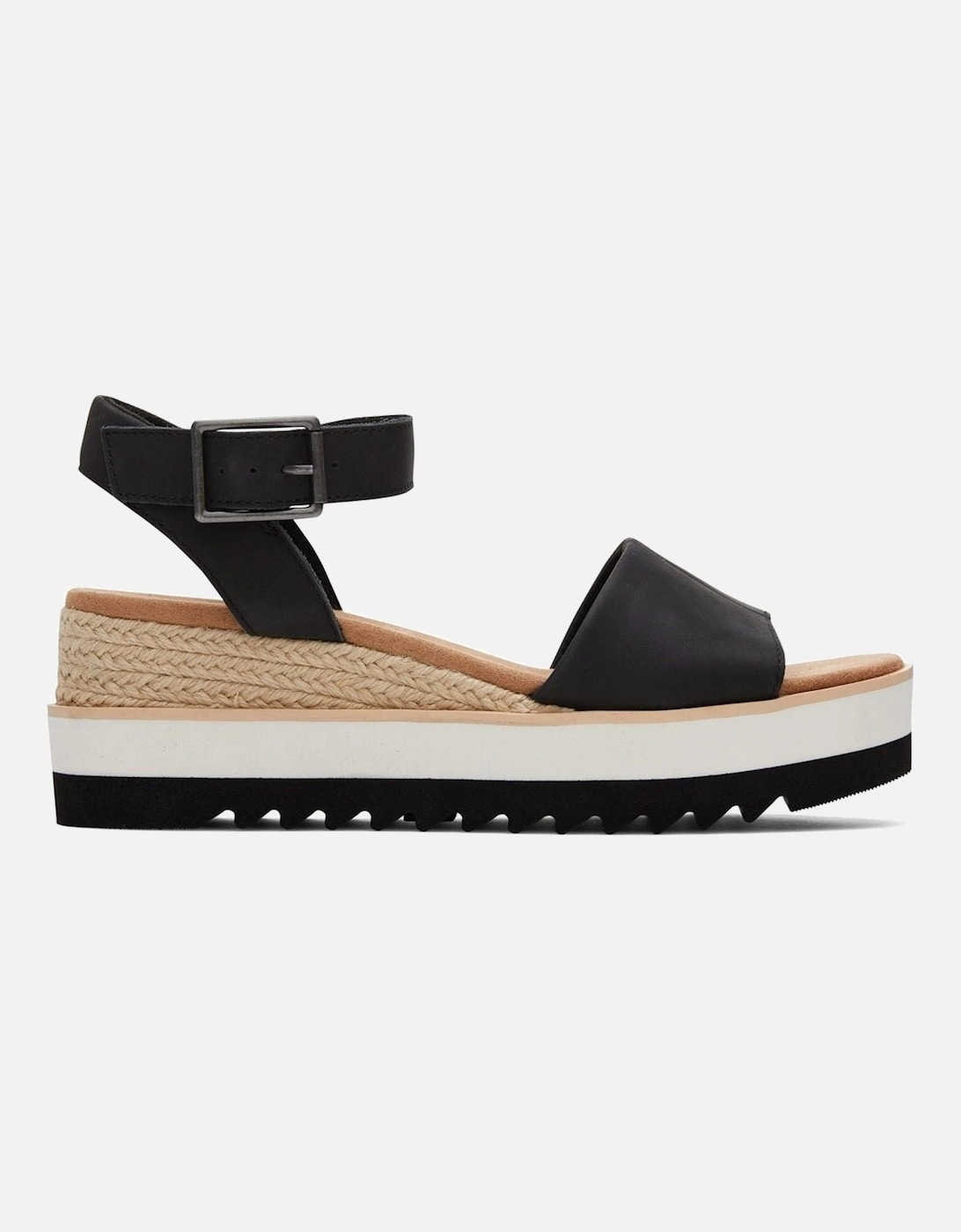 Diana Leather Women's Black Wedges