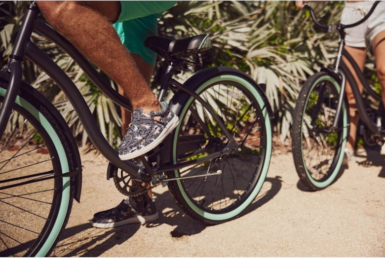 HEYDUDE Men's Wally H2O Tropical Shoe in Black Tropical