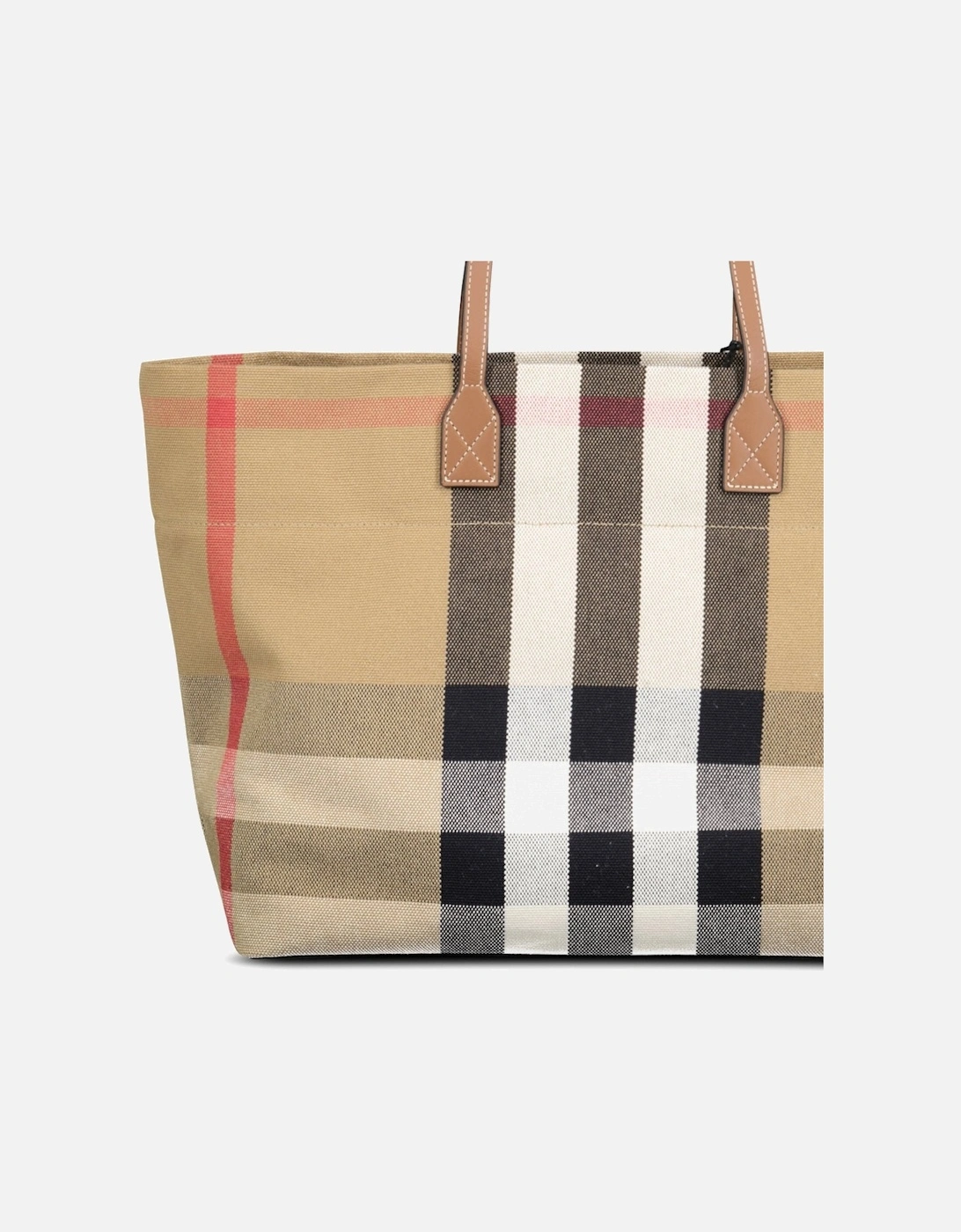 'London' Canvas Tote Bag Taupe Brown