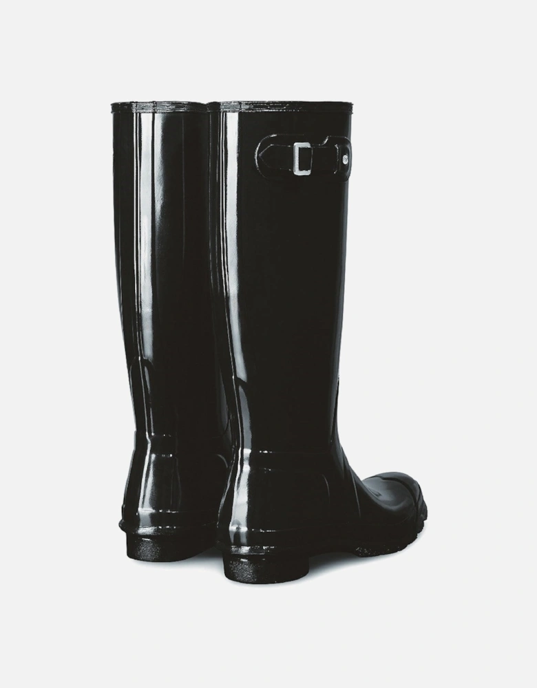 Womens Black Gloss Original Tall Wellington Boots