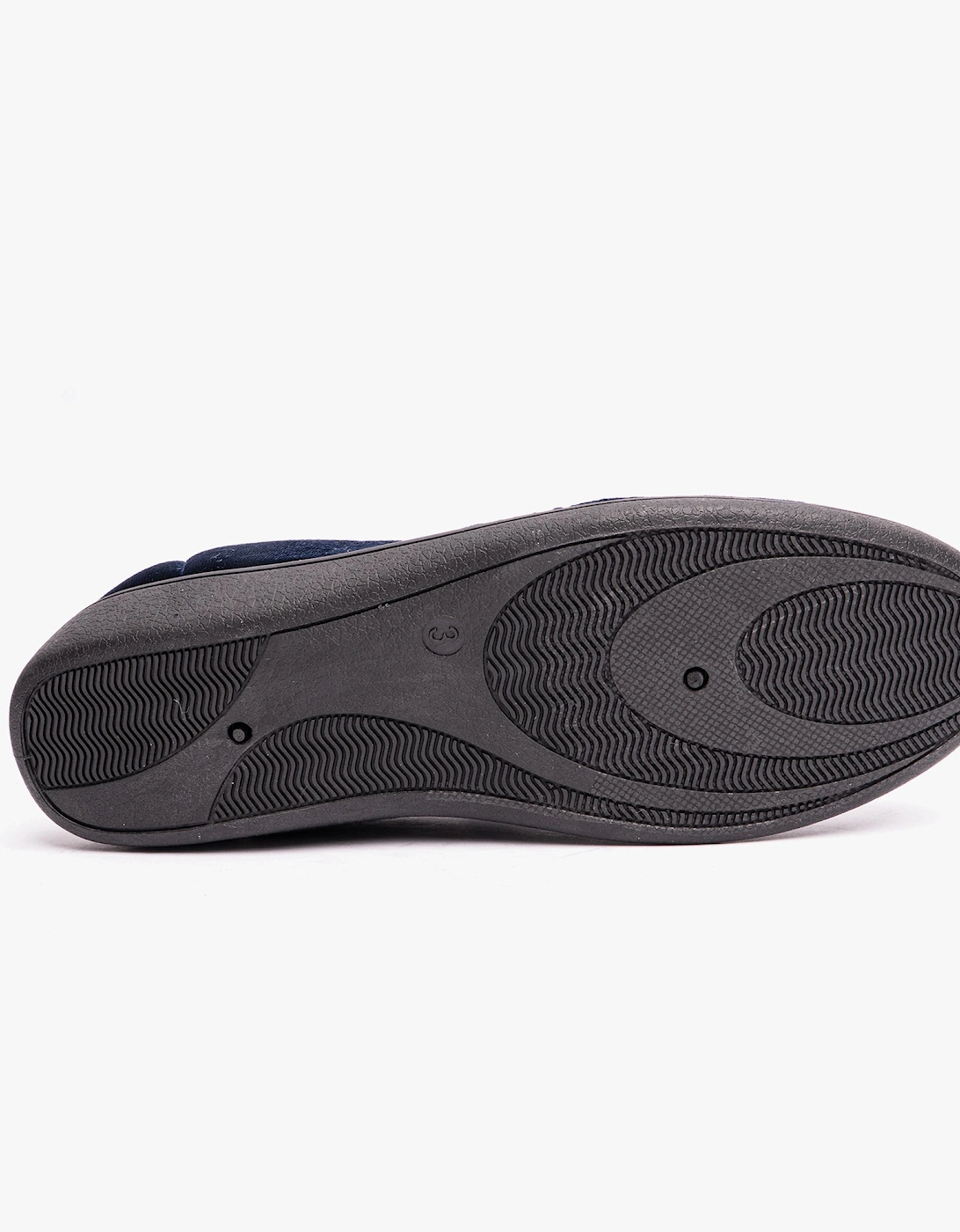 VERA Womens Ballerina Slippers Navy