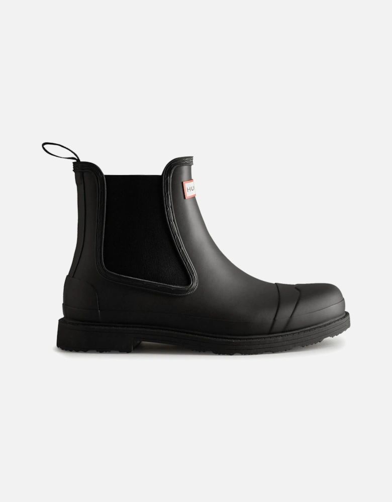 Men's Commando Chelsea Boots in Black