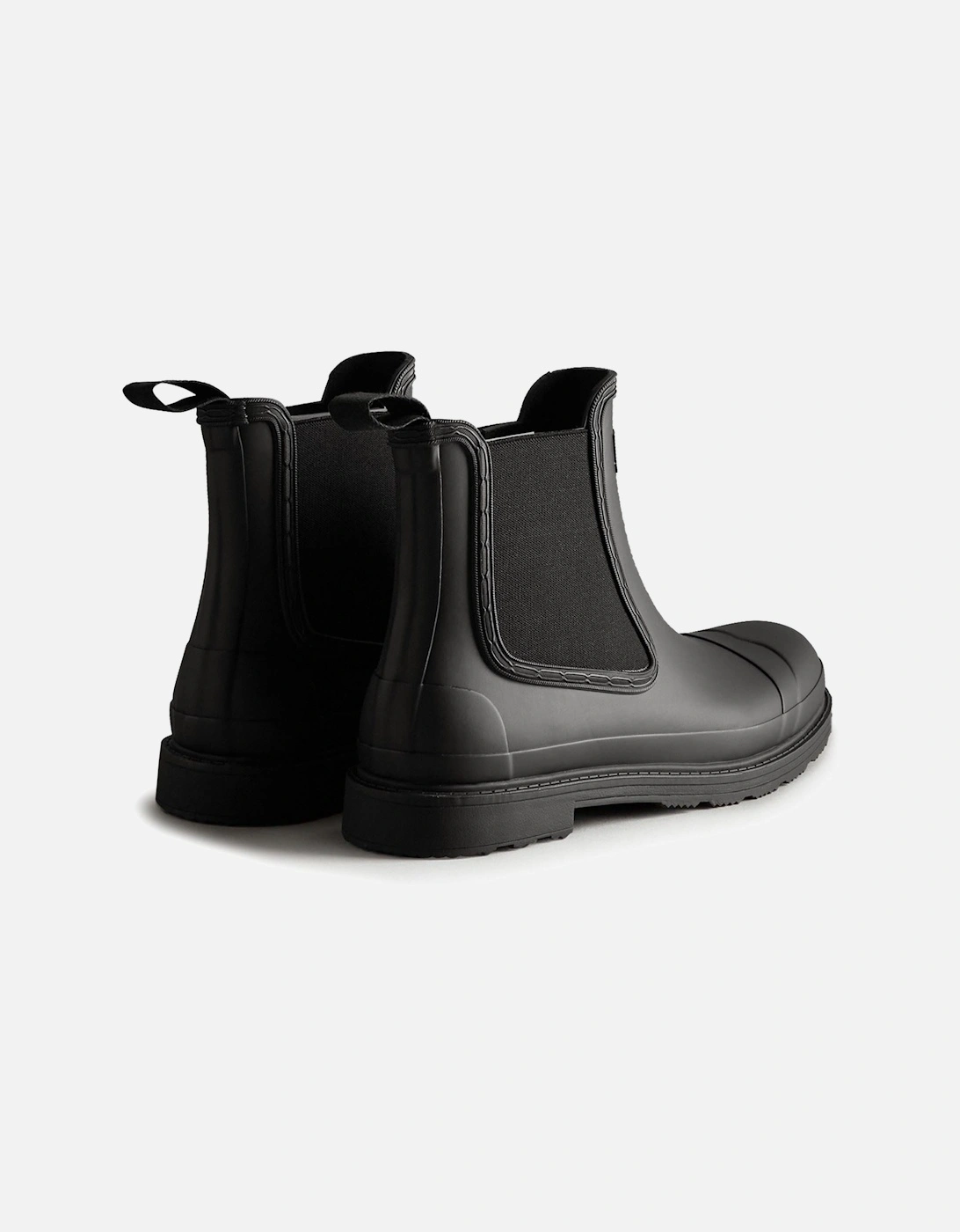 Men's Commando Chelsea Boots in Black