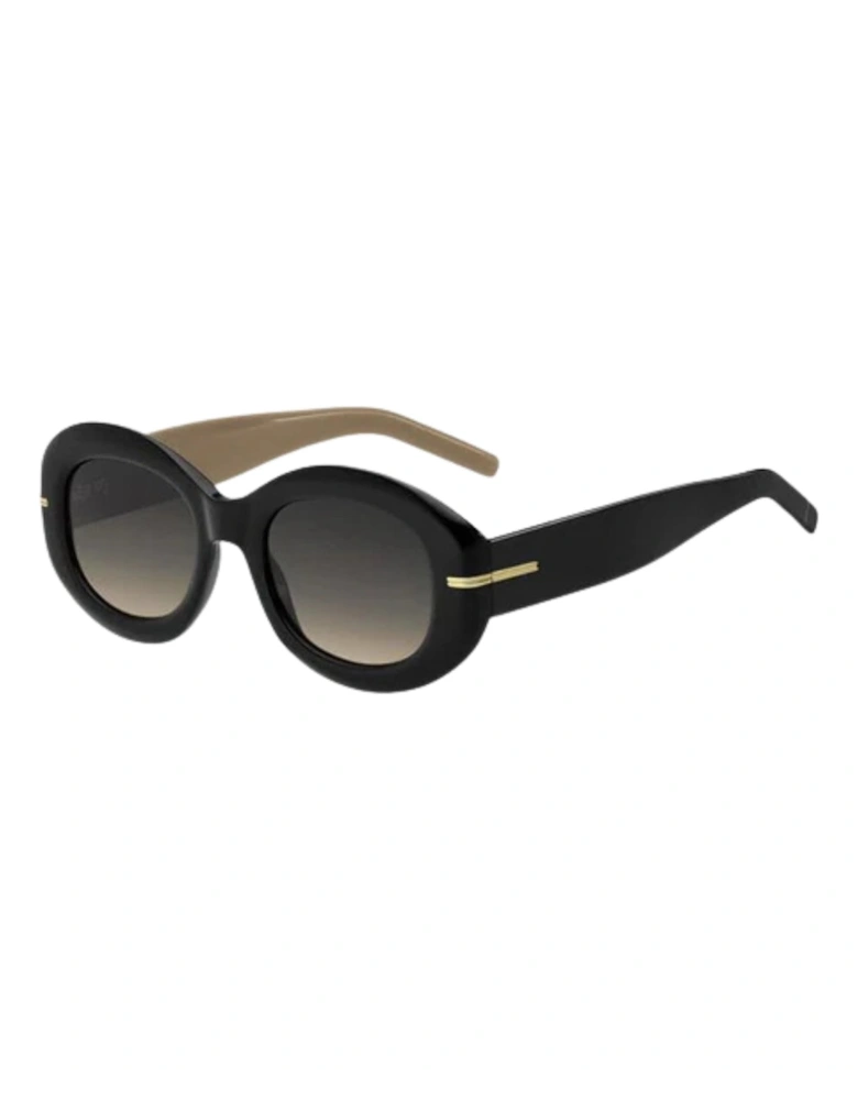 Grey Brown DS Lens Black Sunglasses