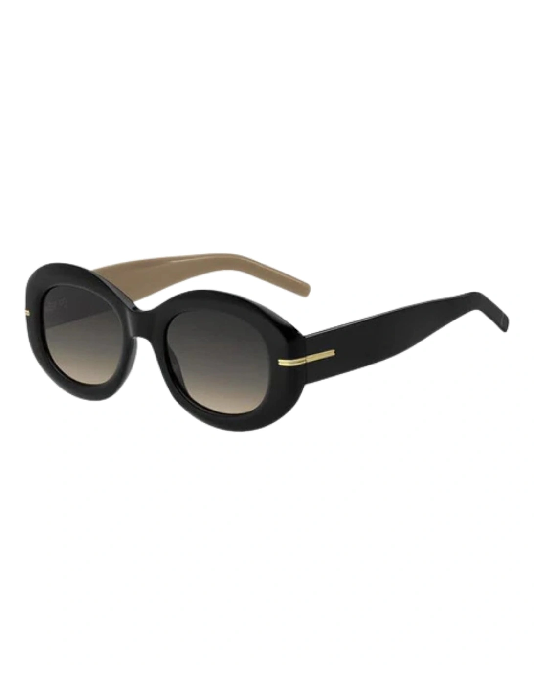 Grey Brown DS Lens Black Sunglasses