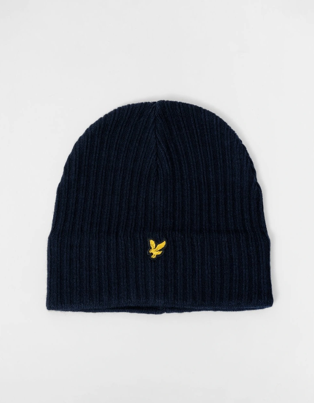 Lyle & Scott Knitted Ribbed Beanie - Z271 Dark Navy, 7 of 6