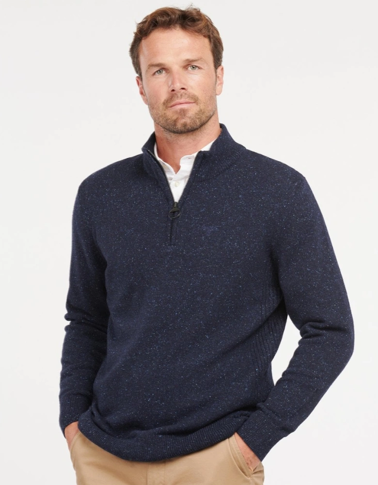 Tisbury Half Zip Mens Sweatshirt - Navy