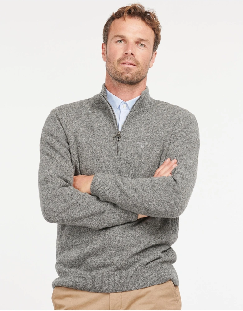 Tisbury Half Zip Mens Sweatshirt - Grey