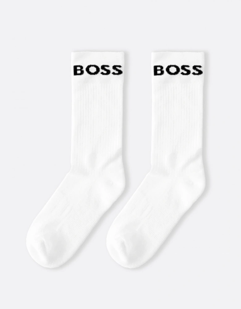 BOSS Green 2 Pack RS Sport Socks NOS - White/Black 100