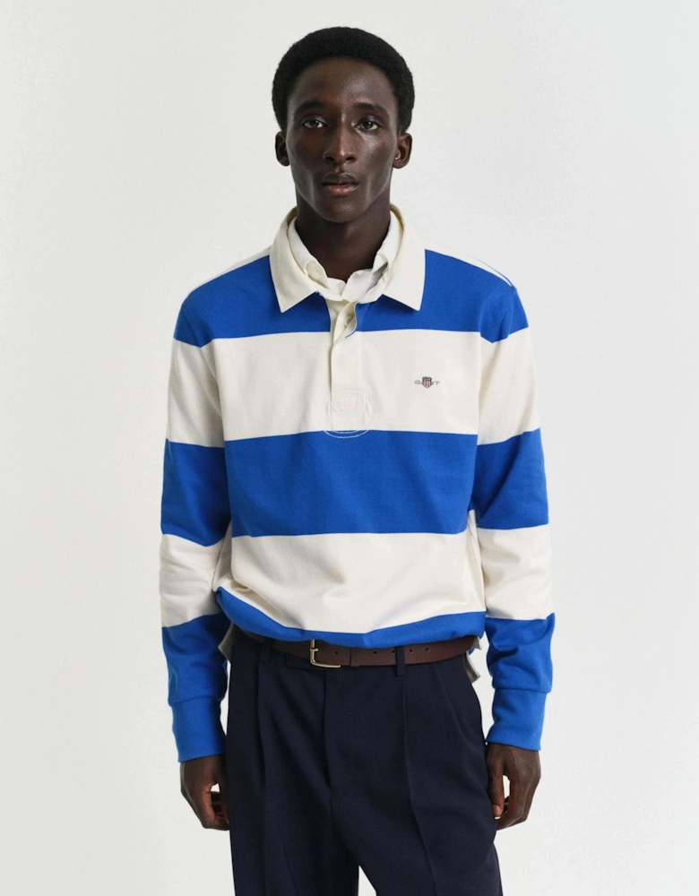Mens Barstripe Rugger - 447 Lapis Blue