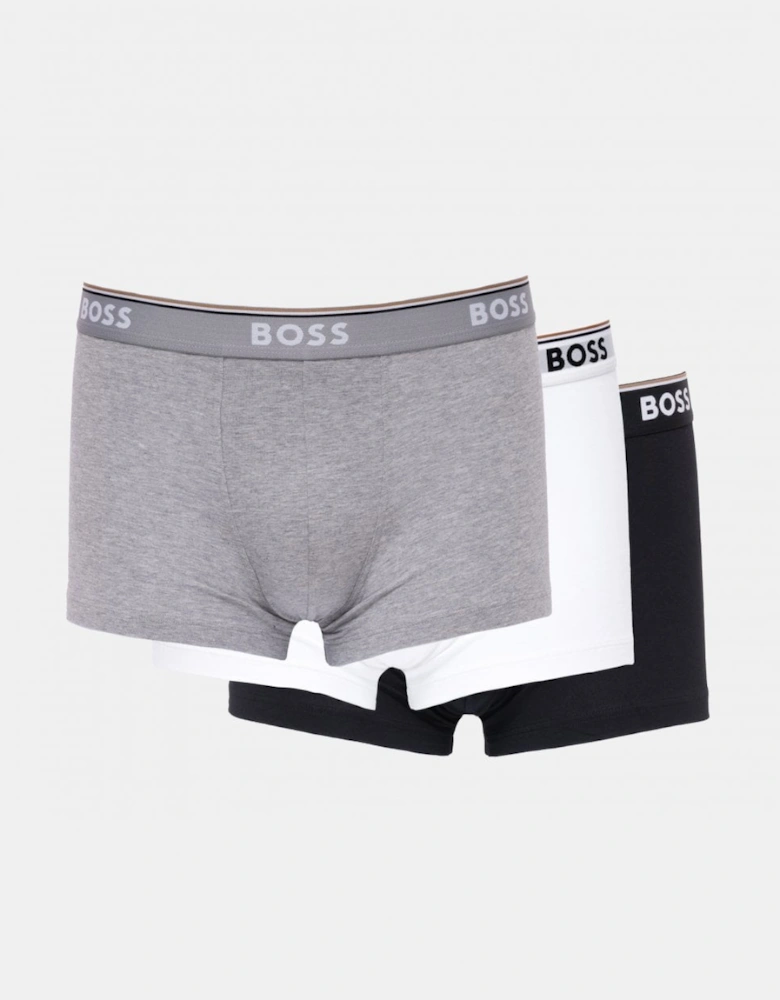 BOSS Orange 3 Pack Mens Power Trunks NOS - White/Grey/Black 999