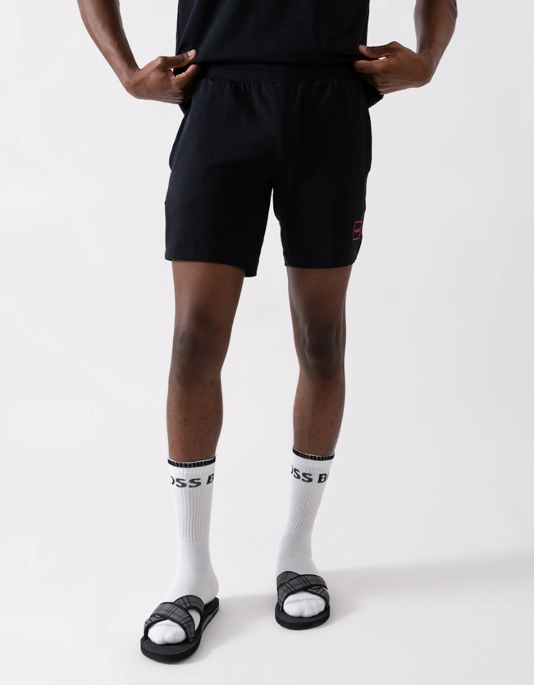 HUGO Laze Mens Loungewear Shorts - Black 001, 5 of 4