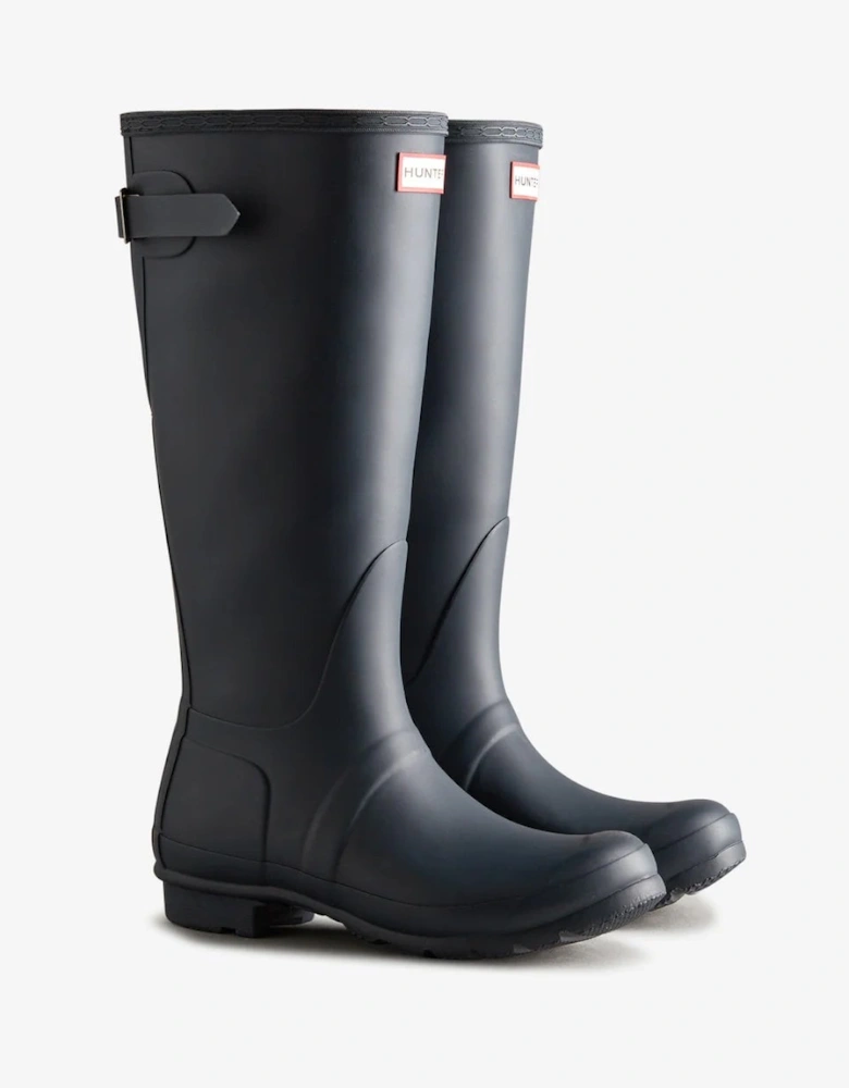 Original Tall Back Adjustable Womens Wellies - Navy
