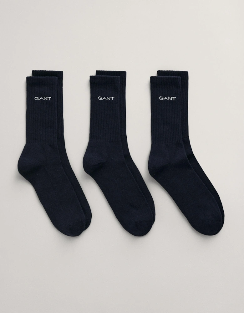 Mens Sport Socks 3-Pack - 410 Marine