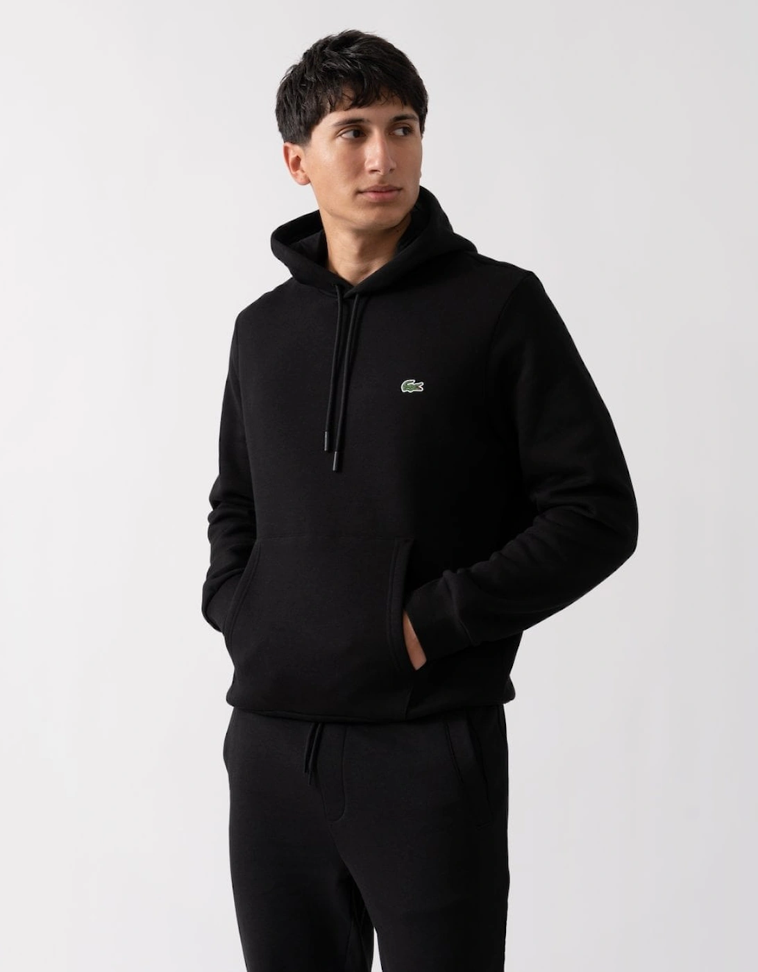 Mens Fleece Hoodie - Black 031, 5 of 4
