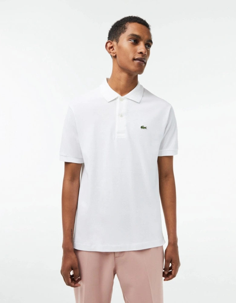 Classic Fit L.12.12 Mens Short Sleeve Polo Shirt - White 001