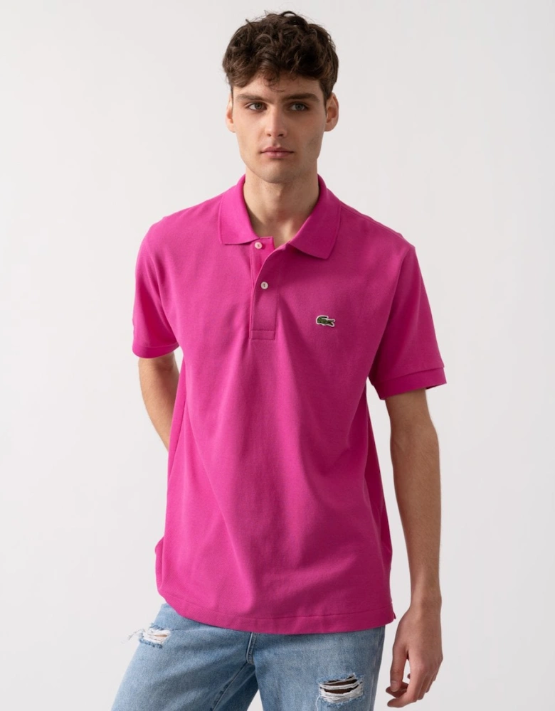 Classic Fit L.12.12 Mens Short Sleeve Polo Shirt - Malva I1L