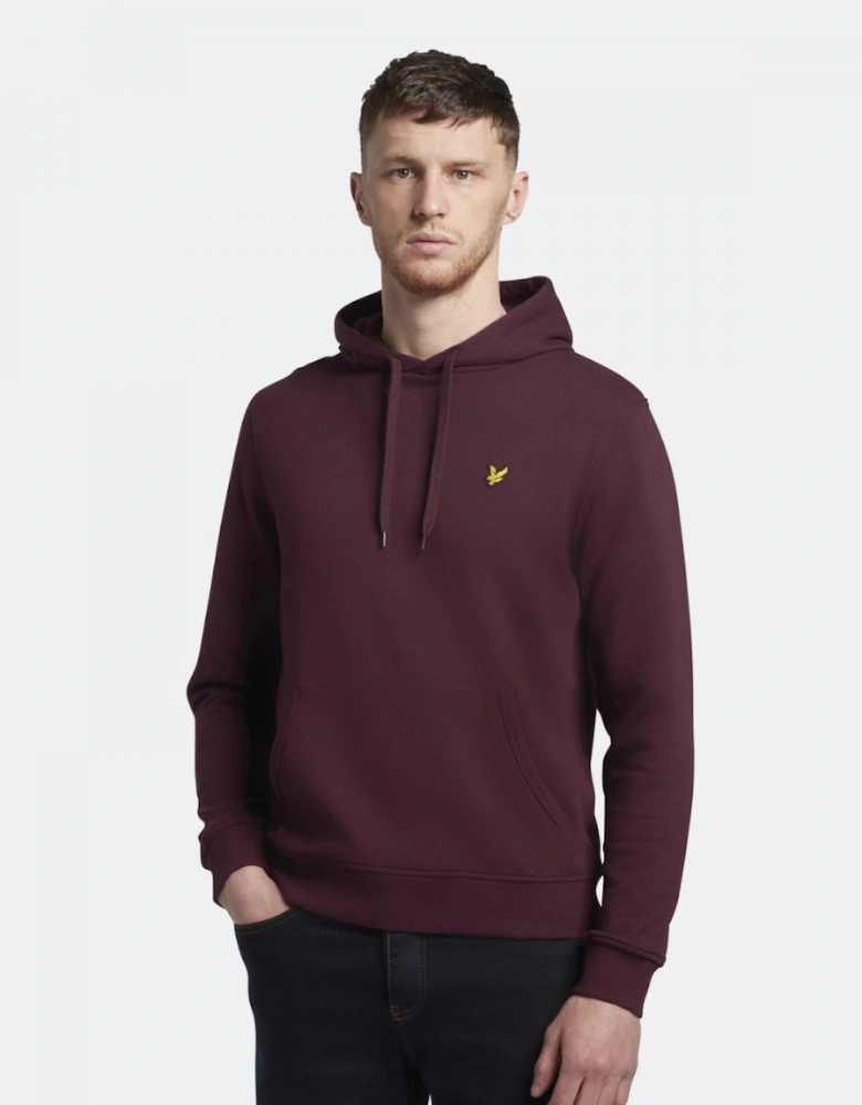 Lyle & Scott Mens Pullover Hoodie - Z562 Burgundy