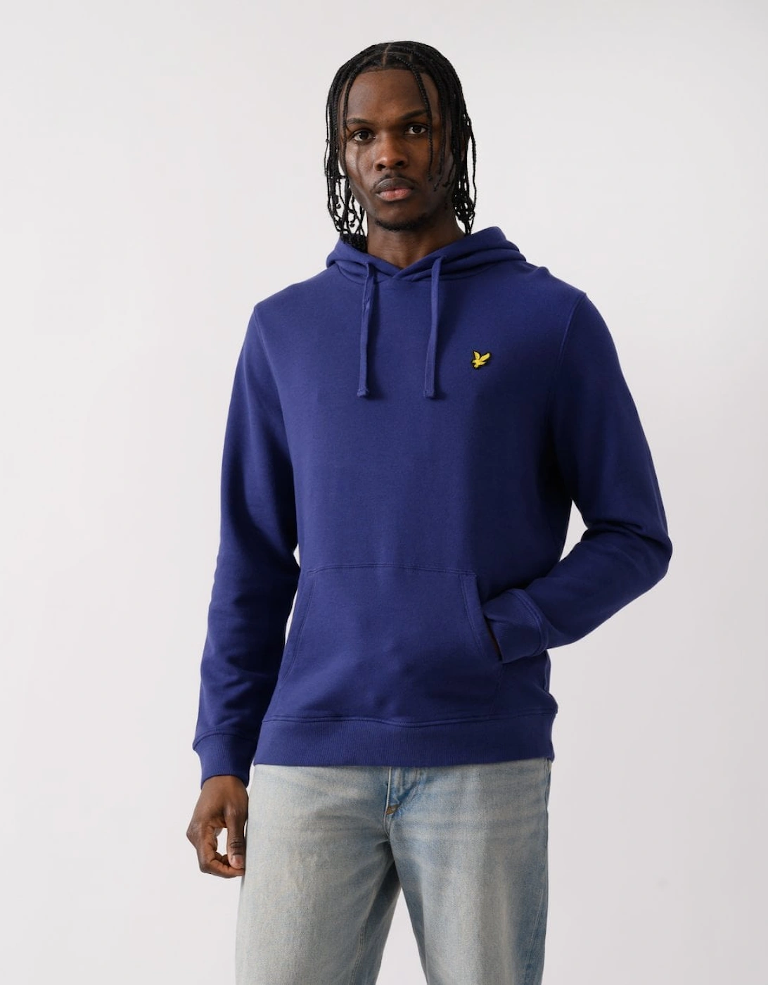 Lyle & Scott Mens Pullover Hoodie - X568 Deep Indigo, 5 of 4