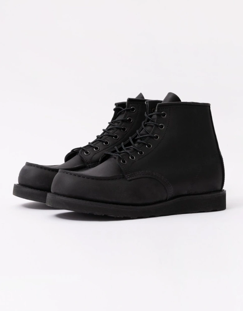 6 Inch Moc Toe Mens Boot - Black Harness