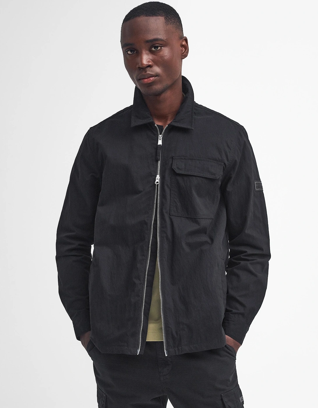Maze Peached Mens Overshirt - Black, 9 of 8