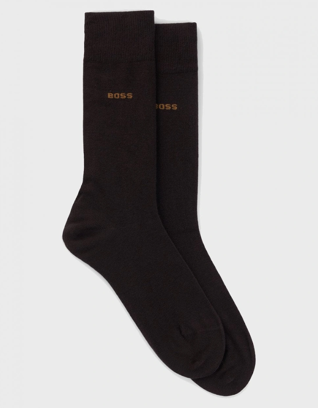 BOSS Orange 2-Pack Mens Regular Length Socks in a Cotton Blend NOS - Black 001, 2 of 1