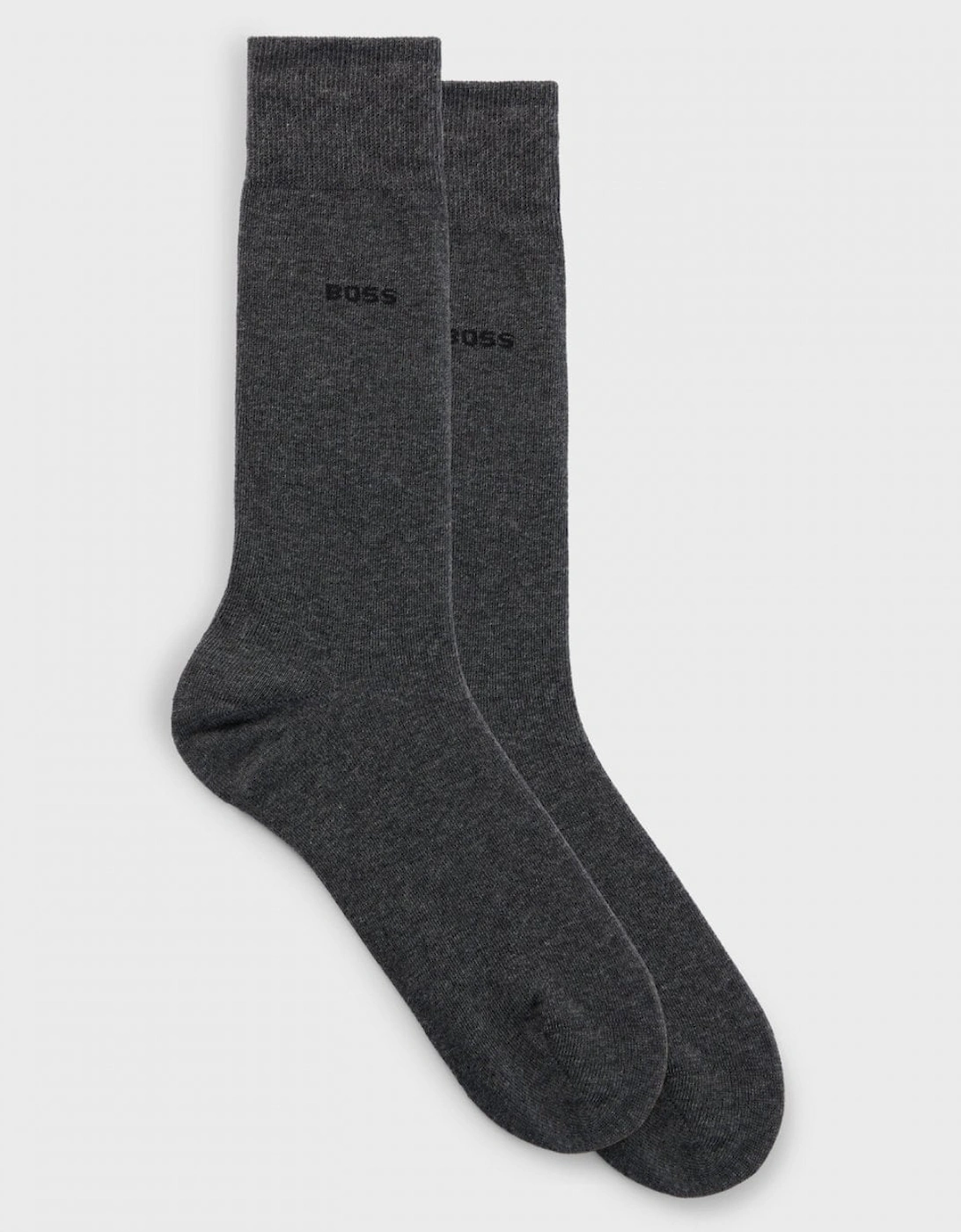 BOSS Orange 2-Pack Mens Regular Length Socks in a Cotton Blend NOS - Medium Grey 031, 2 of 1