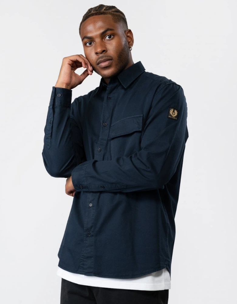 Scale Mens Shirt - Dark Ink