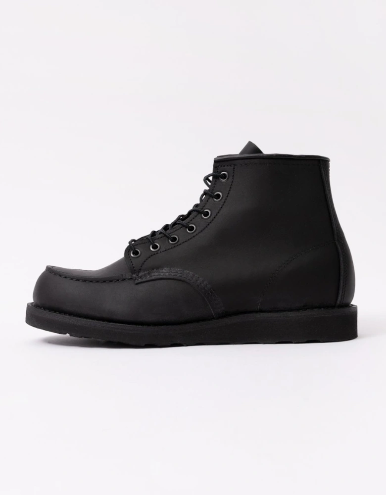 6 Inch Moc Toe Mens Boot - Black Harness