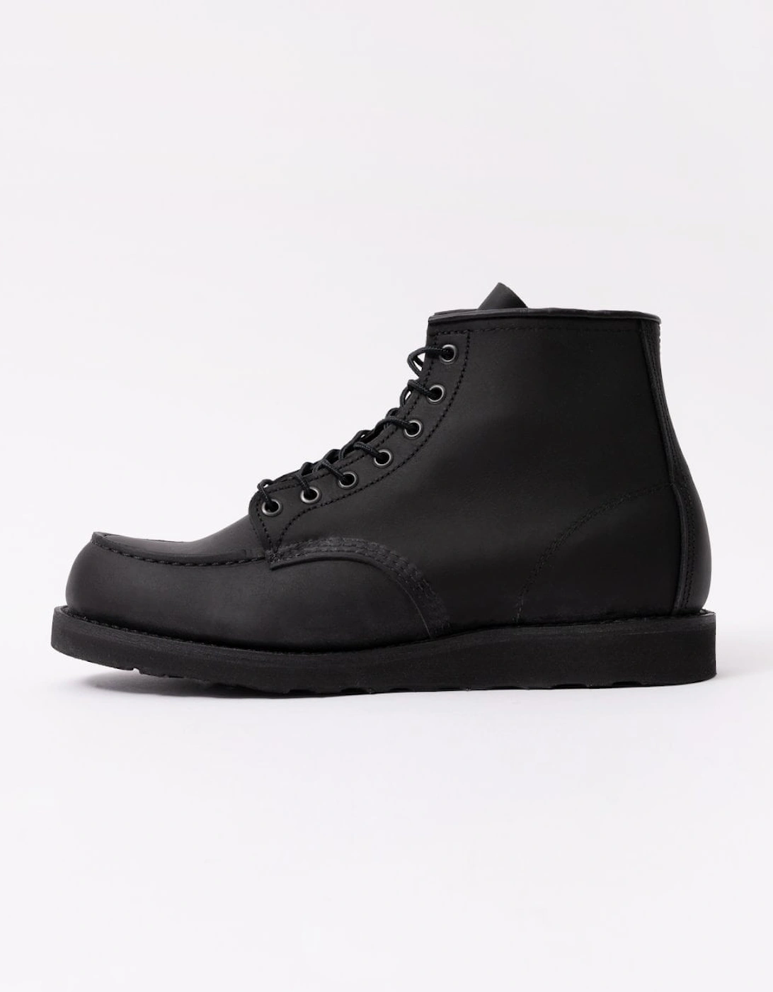 6 Inch Moc Toe Mens Boot - Black Harness