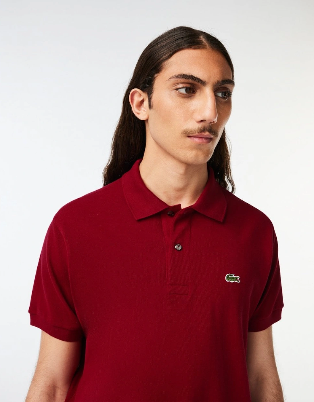 Classic Fit L.12.12 Mens Short Sleeve Polo Shirt - Bordeaux 476